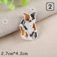 Patchs brodés animaux de dessin animé pour vêtements, thermocollants, appliques flamant rose, chien, lapin, dauphin, autocollants rayés, patchs artisanaux