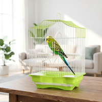 Nouvelle Cage à Oiseaux Compacte de Luxe pour Perroquets, Broderie Motif Tigre Pivoine, pour Oiseaux à Bec Perlé (Zosteropides), Taille S