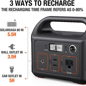 Bonnes Offres Station d'Énergie Solaire Portable 500W 110V 220V Onde Sinusoïdale Pure Batterie Externe Solaire pour Voiture - Product Image 6