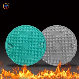 Cường độ cao SMC en124 sợi thủy tinh manhole Bìa tùy chỉnh vòng FRP cống thoát nước bìa cho đô thị cơ sở thoát nước - Product Image 3