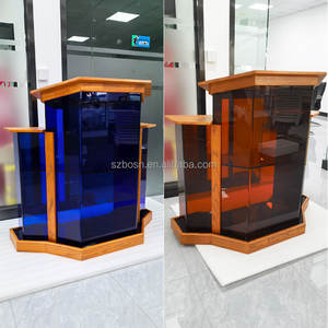 ไม้+เก้าอี้อะคริลิค แท่นโบสถ์ ขาตั้งแคมป์อะคริลิคใส - Product Image 2