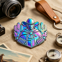 Promotion : Épingles en métal irisé, badges, épingles en émail arc-en-ciel, plaques de cowboy, personnages de dessins animés tendance, personnalisables avec LOGO, vente en gros