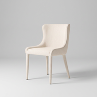 Chaise de salle à manger nordique, vente directe d'usine, chaise d'appoint moderne de luxe Nicola Slope en tissu pour la maison et la cuisine