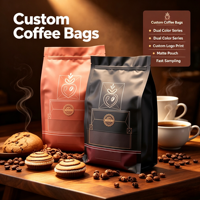 Sachet Doypack Durable de Qualité Alimentaire pour Café et Jus, avec Fermeture Éclair, Anti-Humidité, pour Importateurs et Grossistes