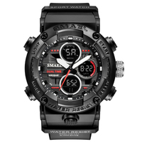 Jam Tangan SMAEL 8038 Pria Olahraga Quartz Analog Digital Tahan Air