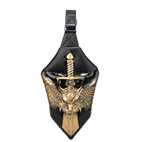 Sac bandoulière Dragon Sword en PU pour homme, tendance, été, souple, pour l'extérieur, fermeture éclair étanche, usage quotidien, loisirs, modèle 3081