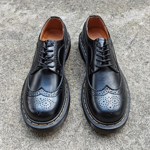 Zapatos de vestir formales de lujo con punta redonda y estilo Brogue, zapatos de cuero elegantes y casuales para fiestas. - Product Image 4