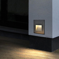 Lampes murales d'extérieur IP65 LED 2W 3W 5W Lumières encastrées pour marches d'escalier et coins avec corps en aluminium