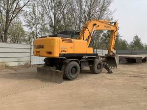 Excavatrice sur pneus Hyundai 210W-7 210W-9 à prix abordable 21 tonnes de construction d'occasion Corée originale en stock - Product Image 3