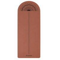Tapis de yoga en PU imprimé en couleur, antidérapant, professionnel, pour salles de sport, vente en gros, fabricant, fournisseur en vrac