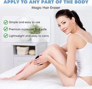 Outil d'<span class=keywords><strong>épilation</strong></span> magique en cristal pour femmes et hommes, pour bras, jambes, <span class=keywords><strong>dos</strong></span>, gomme à cheveux en cristal, épilateur indolore - Product Image 4