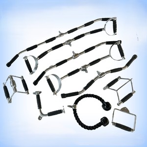 Accesorios de Fitness: <span class=keywords><strong>Barra</strong></span> de Poleas <span class=keywords><strong>con</strong></span> Agarres Integrados para Cable y <span class=keywords><strong>Barra</strong></span>, Entrenador de Gimnasio para Ejercicio Completo - Product Image 1