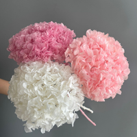 Grandes fleurs d'hortensia préservées au toucher réel, bouquet de fleurs de haute qualité, vente en gros, décoration de mariage, décoration intérieure