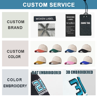 Gorra de Béisbol de 6 Paneles con Logotipo Personalizado Bordado, de Alta Calidad, Suave, de Dos Tonos, con Ribete, para Unisex