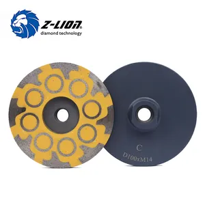 100mm diamond cnc cup grinding wheel 4" 5/8"-11 or M14 for granite, engineering stone