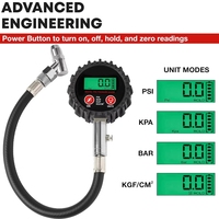 Manomètre numérique de pression d'air haute précision pour voiture, moto, camion avec batterie remplaçable, professionnel et robuste