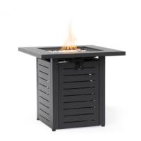 Table de foyer au gaz propane en métal Peaktop AJ1172 pour l'intérieur et l'extérieur, en acier Corten avec surface galvanisée, 40000 BTU, écologique