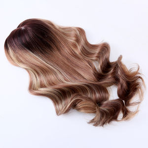 Topper de <span class=keywords><strong>cheveux</strong></span> humains 100% Premium pour femmes-Dentelle avec base en soie, respirant, effet cuir chevelu réaliste et artisanat de haute qualité - Product Image 3