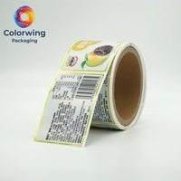 Étiquettes personnalisées imperméables de qualité alimentaire en rouleau pour bonbons, snacks, biscuits, sucettes – Faible MOQ, livraison rapide, OEM, nouveau produit