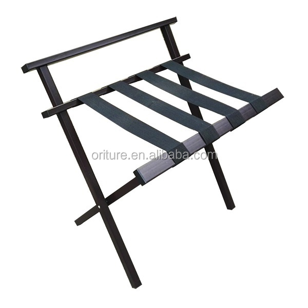 H006 поставка для гостиниц, стальная багажная стойка для спальни, металлическая отделка порошковым покрытием, Складные багажные стойки