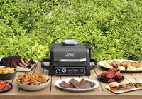 Barbecue extérieur 7-en-1 pour cuire, rôtir et griller, fonctionne avec des granulés de bois, respectueux de l'environnement