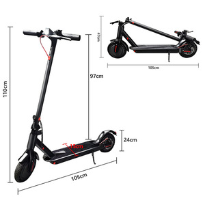 Trottinette pliable portable pour adultes, étudiants, déplacements quotidiens, trottinette à deux roues, moteur sans balais 350W, 30 km/h, lithium, 120 kg - Product Image 2
