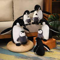 Peluche pingouin super douce - Jouet en peluche pour cadeau d'anniversaire, anti-stress, réconfortant, peluches personnalisées