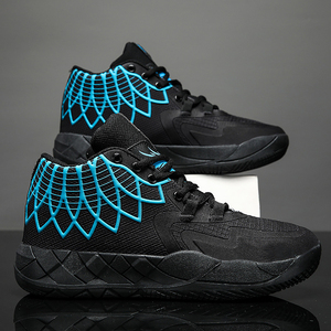 Baskets montantes respirantes pour hommes, idéales pour le sport en extérieur et le combat, avec semelle intérieure en caoutchouc PU, parfaites pour le basketball en <span class=keywords><strong>été</strong></span> et au printemps - Product Image 6