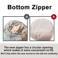Moderner extra großer, faltbarer Sitzsack mit abnehmbarem Bezug, Sofa, Aufbewahrungsmöbel, Plüschtier, riesiger, individuell anpassbarer Lazy-Sessel