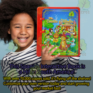 Trẻ em những câu chuyện khó quên của tôi và Truyện Ngụ Ngôn Học Tiếng Tây Ban Nha động vật âm thanh điện tử Pad cảm ứng ngón tay có thể sạc lại âm thanh cuốn sách - Product Image 2