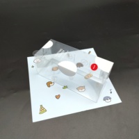 Boîtes d'emballage en plastique pliables à fond auto-scellant imprimées sur mesure, PET/PVC haute transparence pour crème pour le visage, huile essentielle