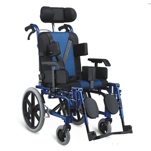 Fauteuil roulant pliable entièrement inclinable paralysie cérébrale fauteuils roulants inclinables pour enfants usine - Product Image 5