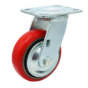 Hohe Ladekapazität <span class=keywords><strong>5</strong></span> Zoll hochleistungs-Poliurethan-Pu-Guss-Kern starre Rollen mit Abdeckung - Product Image 6