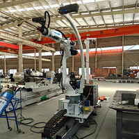 Robot de soudage de structure en acier pour armoire portique, direct usine, sans programmation, sans enseignement, cellule automatisée