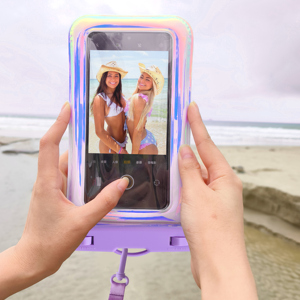 Nhà Máy 7.5Inch Long Lanh Điện Thoại Di Động Túi Chống Thấm Nước Chống Rơi Ngoài Trời Trôi Lặn Túi Ipx8 Không Thấm Nước Pouch Điện Thoại Di Động Trường Hợp - Product Image 3