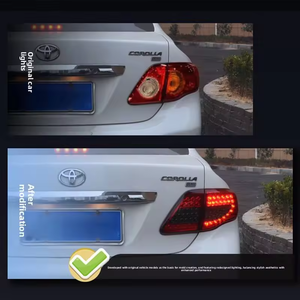 ไฟท้ายรถยนต์ LED รุ่นใหม่ AURON กันน้ำ วัสดุ ABS สีแดง/เหลือง พร้อมไฟเลี้ยว สำหรับปี 2007-2010 12V ชุดอัพเกรดไฟเบรก - Product Image 3