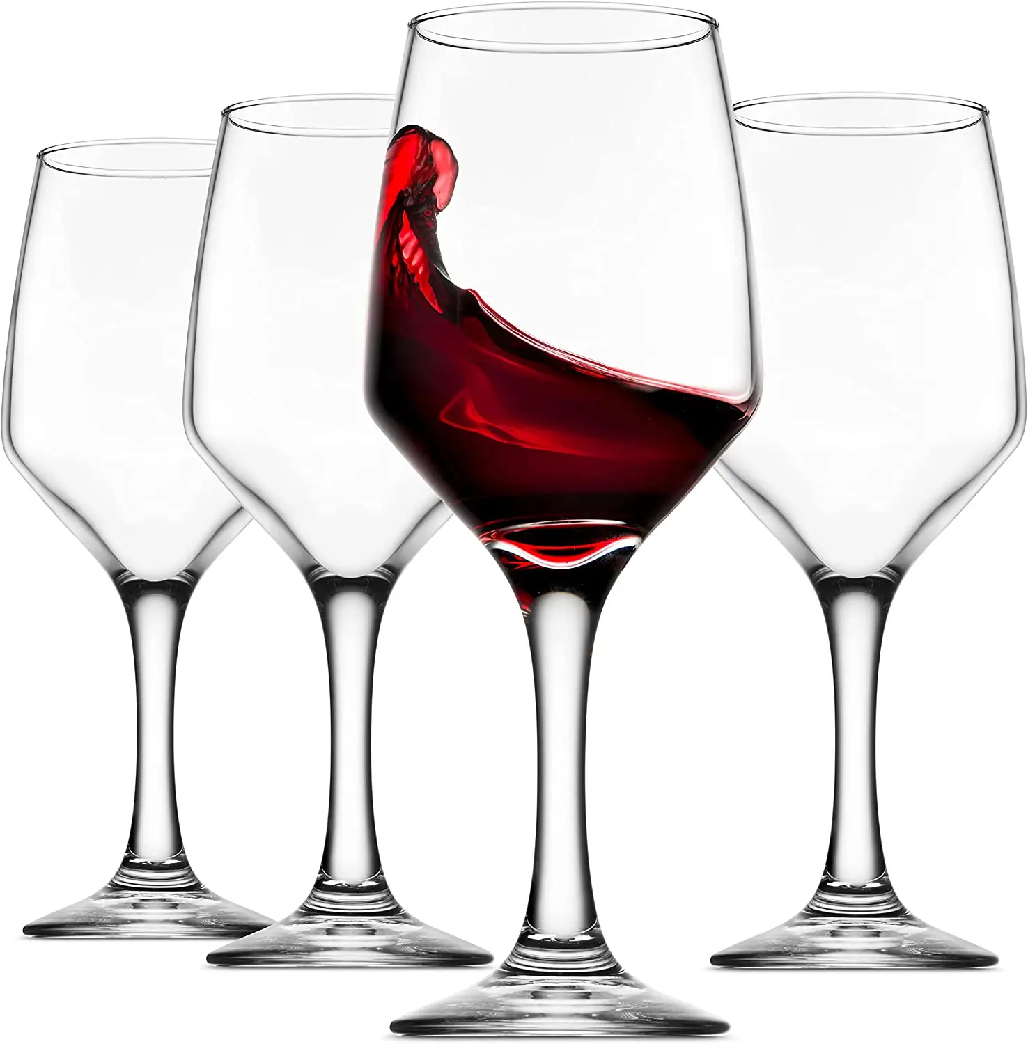 Stemmed Wine Glass,lead-free clear Drinking Glasses,15oz Red Wine Glasses