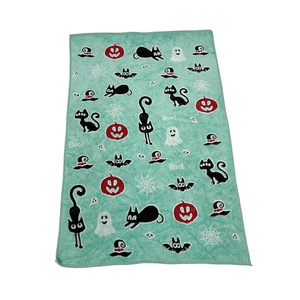 Toalla de microfibra que brilla en la oscuridad, 40x60cm, regalo luminoso de Halloween, decoración rectangular para interiores - Product Image 4