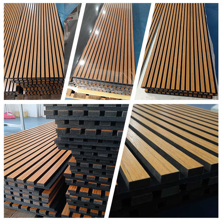 Picture of High Quality Wooden Slatted Sound Absorption MDF Slat Board Eco ...