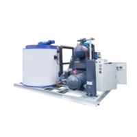 Industrie professionnelle de machine à glace de flocon quotidien de 15 tonnes à bas prix avec le compresseur d'Emerson Bristol 1000kg d'eau disponible à la vente