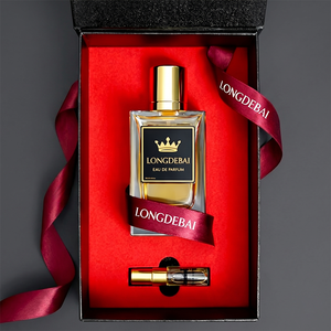 Factory Luxury Heavy Men Perfume Spray Bottle Clear Square Crimp <b>Empty</b> 30ml 50ml 100ml Glass Perfume Bottle with <b>Gift</b> <b>Box</b> - Product Image 1