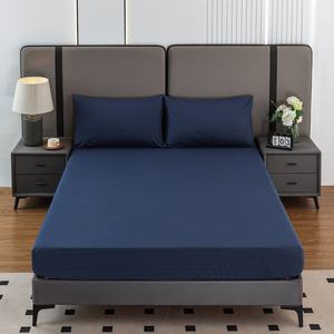 Drap-housse en coton et fibres d'argent brodé, 400 fils au pouce carré, pour l'équilibrage du champ électromagnétique corporel et la protection contre les radiations. - Product Image 4