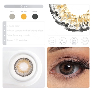 Freshgo <span class=keywords><strong>Lentilles</strong></span> oculaires 3 tons <span class=keywords><strong>Lentilles</strong></span> de contact colorées Pure <span class=keywords><strong>Hazel</strong></span> 14.5mm <span class=keywords><strong>Lentilles</strong></span> de contact de couleur pour les yeux mélangées - Product Image 5