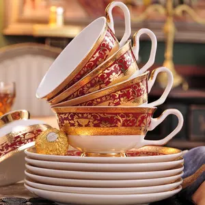 PITO new product premium banquet use private decal customized bone china tea set coffee set wedding party