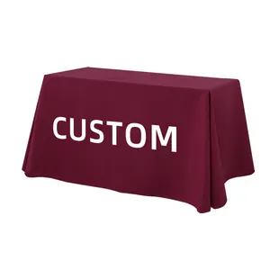 Custom Table Cover Exhibition Conference Table Cloth For Events Company Printing Advertising Table Covers