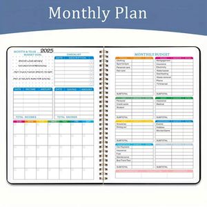 Planificador de Presupuesto Familiar Personal con Espiral A5, Bonito Cuaderno de Planificación de Cuentas para Comercio Electrónico Transfronterizo, para Escribir en la Escuela - Product Image 5