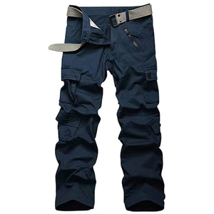 Pantaloni <span class=keywords><strong>Cargo</strong></span> da Uomo Taglia Grande con Tasche con Zip, Stile Casual Multi-Tasca, Jeans Jogging con Zip Laterale, Taglie Forti, 100% Cotone - Product Image 6