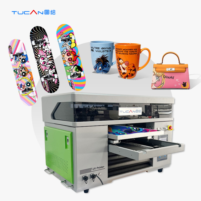 High Quality A2 4060 UV Multi-Use Flatbed Inkjet Printer with XP600 Double Print Head on Sale for Glass PVC and Wood