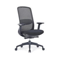 Chaise de bureau ergonomique à dossier mi-haut réglable en maille avec accoudoirs 3D, chaise de direction pivotante moderne