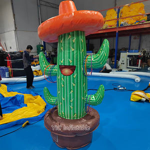 Personalizado al aire libre PVC inflable <span class=keywords><strong>Cactus</strong></span> anillo Toss juego divertido fiesta alquiler equipo para niños y adultos incluye soplador - Product Image 3